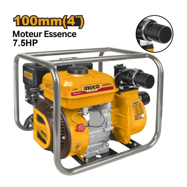 INGCO Motopompe à essence 4" 9.0HP