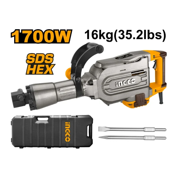INGCO Marteau piqueur 1700W HEX 45J