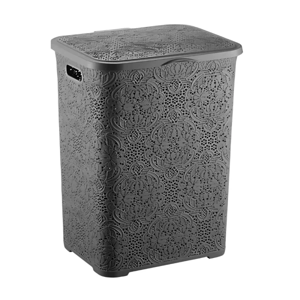 Panier à linge avec couvercle 42L – Image 2