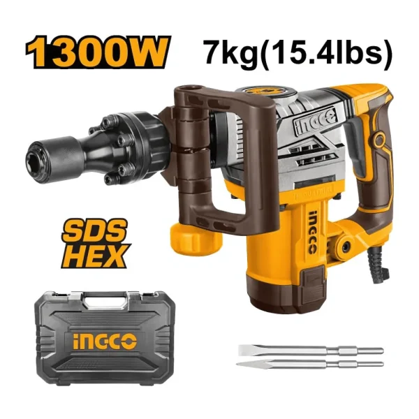 Marteau piqueur 1300W HEX 3800bpm 20J