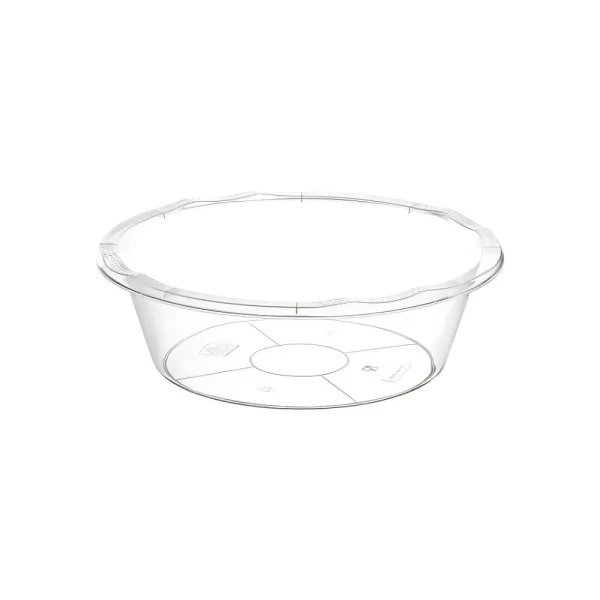 Bassine ronde transparente 18L