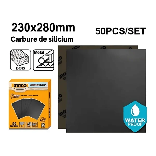 Papier abrasif pour ponçage 230 x 280 mm P60