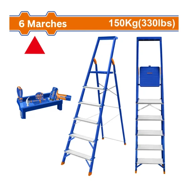 Escabeau aluminium 6 marches