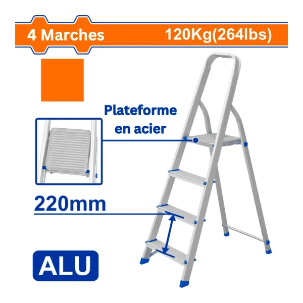 Escabeau aluminium 4 marches