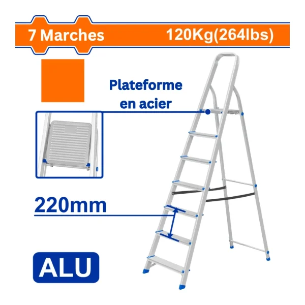 Escabeau aluminium 7 marches