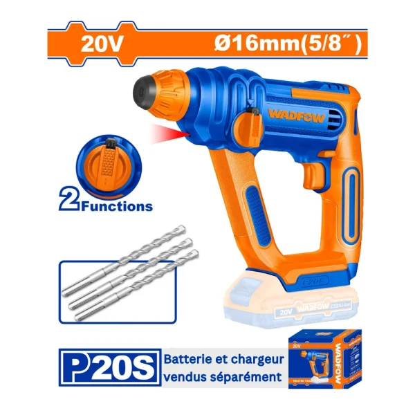 Marteau perforateur sans fil 20V 16 mm
