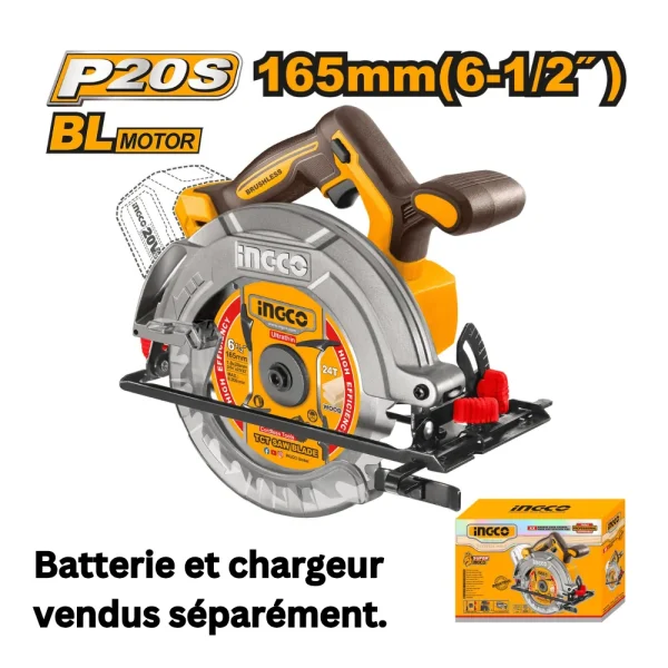 Scie circulaire sans fil 20V