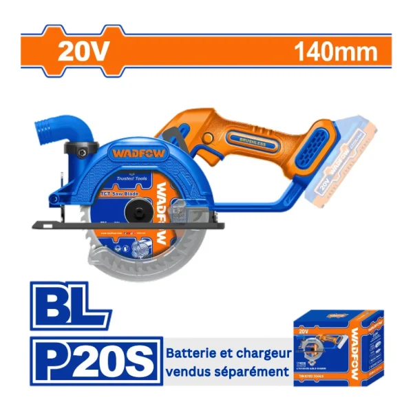 Scie circulaire sans fil 140 mm
