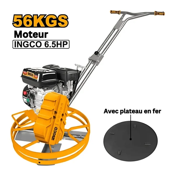 Truelle à essence 6.5HP 4.8 kW 56 kg