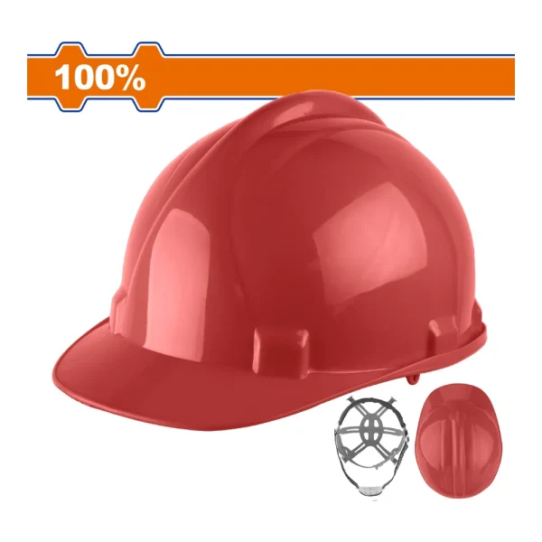 Casque de sécurité rouge en PE 320 g