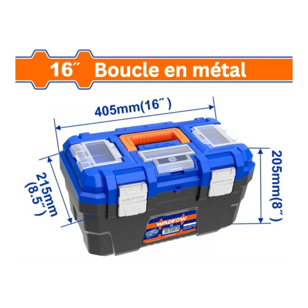 Boîte à outils en plastique 16" / 215 mm