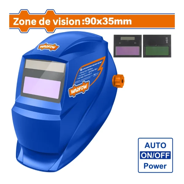 Casque de soudage auto-obscurcissant 90 x 35 mm