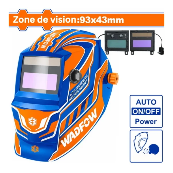 Casque de soudage auto-obscurcissant 93 x 43 mm