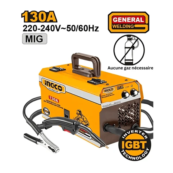 Poste à souder 130A FCAW Inverter sans gaz