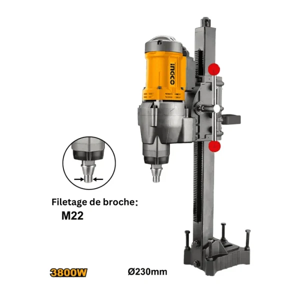 Carotteuse diamant 3800W Ø230 mm