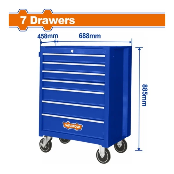 Armoire à outils 7 tiroires 54 kg 688*458*735 mm