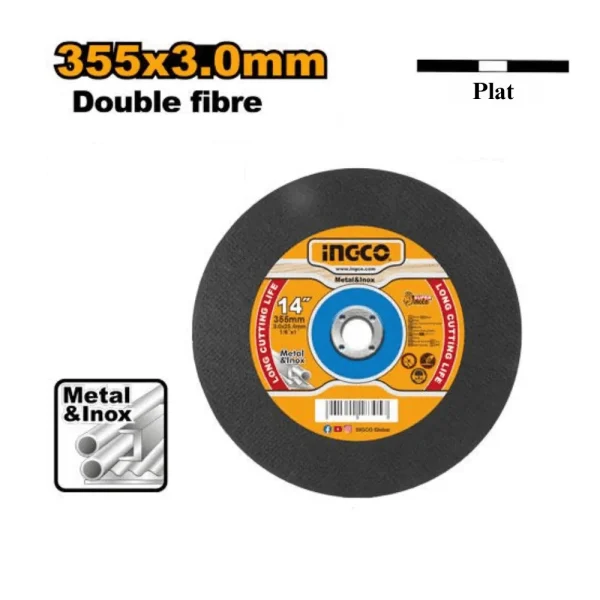 Disque à couper en métal 355 mm (14") x 3,0 mm (1/8") x 25,4 mm (1")