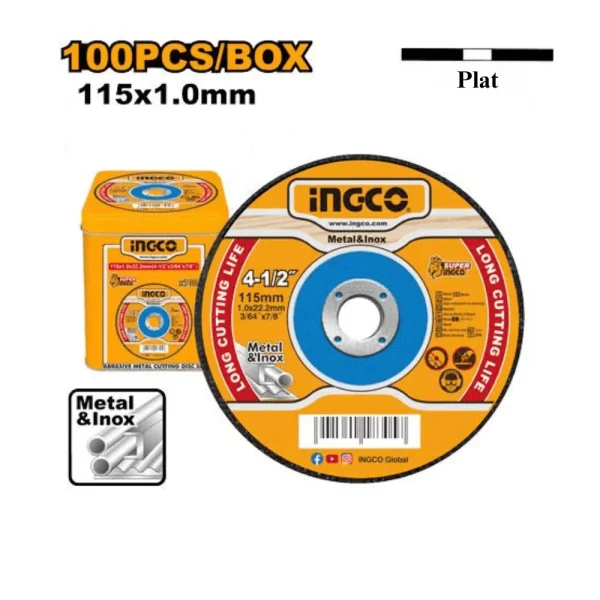 Jeu de 50 disques à couper en métal 115x1.0 mm