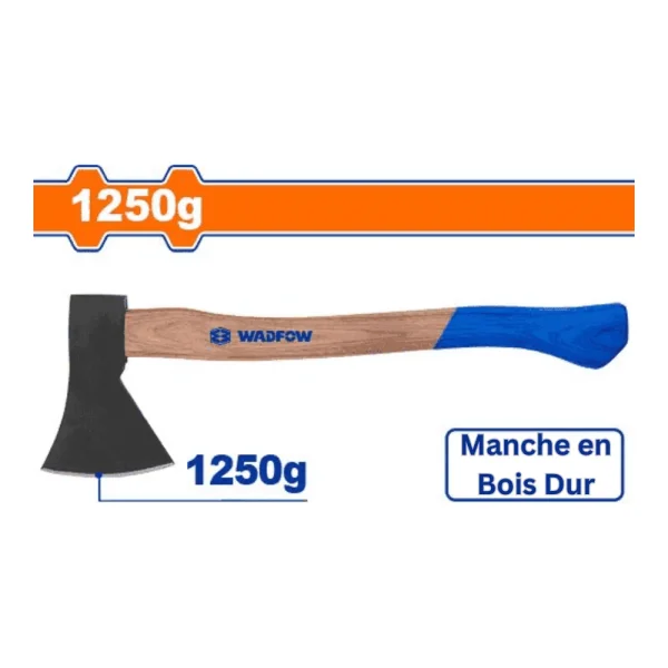 Hache 1.25 kg manche en bois dur