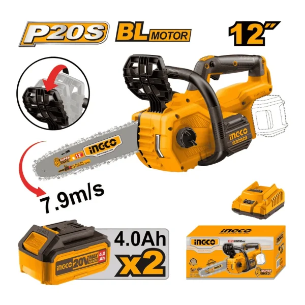 Tronçonneuse sans fil Lithium-ion 20V + 2 batteries - 12"