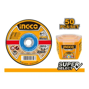 Jeu de 50 disques à couper en métal 115×1.2 mm MCD1211550 ingco