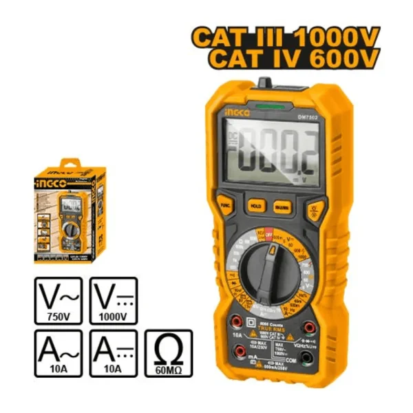 Multimètre digital 1000V-6000C AC/DC