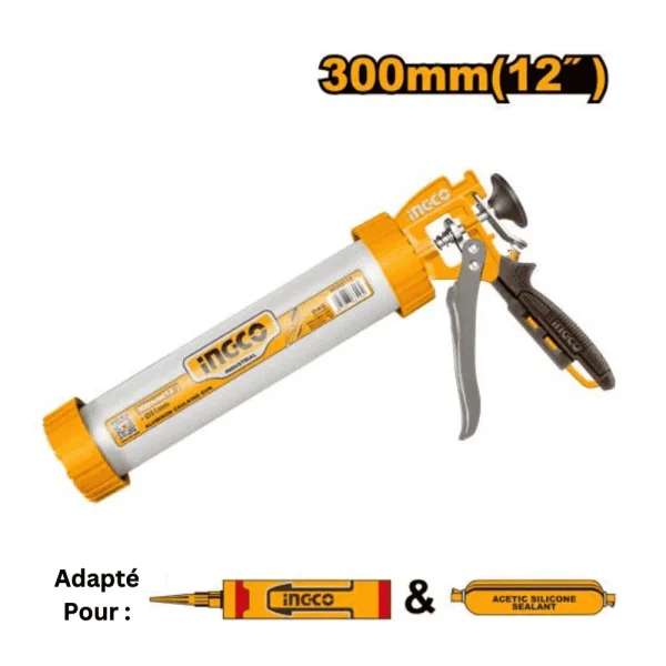 Pistolet à calfeutrer en aluminium