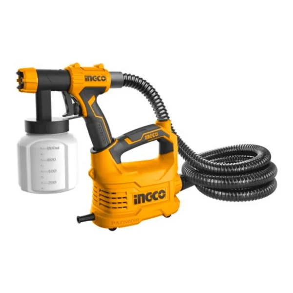 Pistolet à peinture hvlp 550W réservoir en plastique