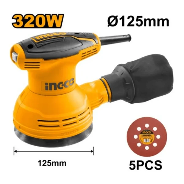 Ponceuse rotative orbitale 320W 125 mm