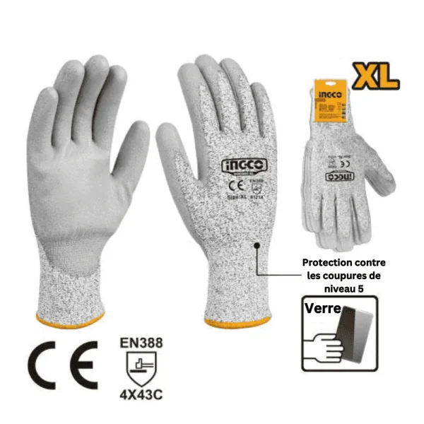 Gant anti-coupures XL