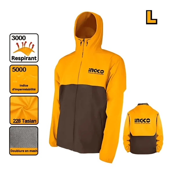 Jacket de sécurité imperméable taille L