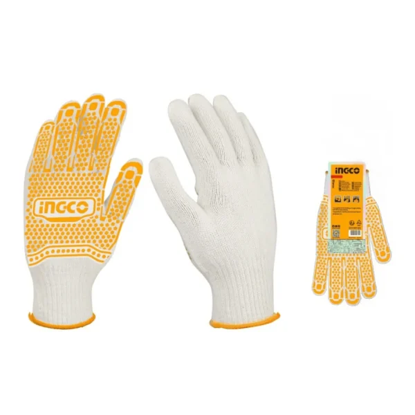 Gants tricotés PVC