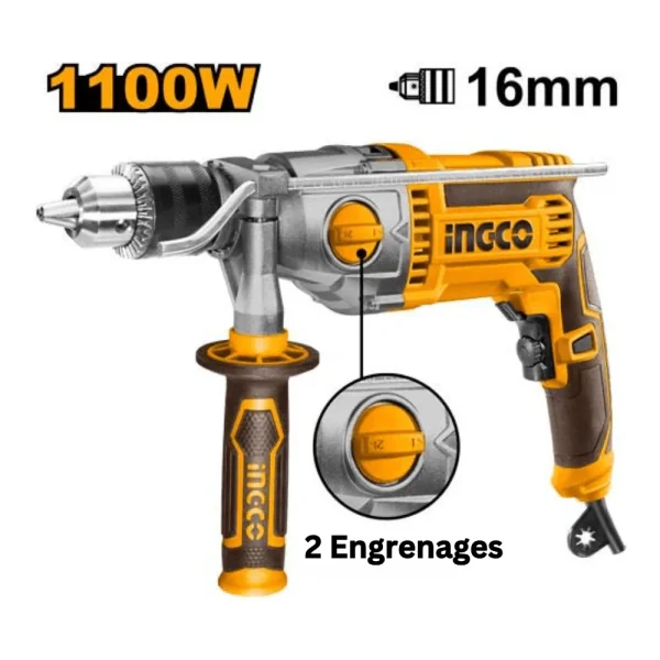 Perceuse à percussion 1100W 13 mm