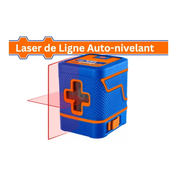 Niveau laser 15 m auto-nivelant faisceaux rouges 2 lignes