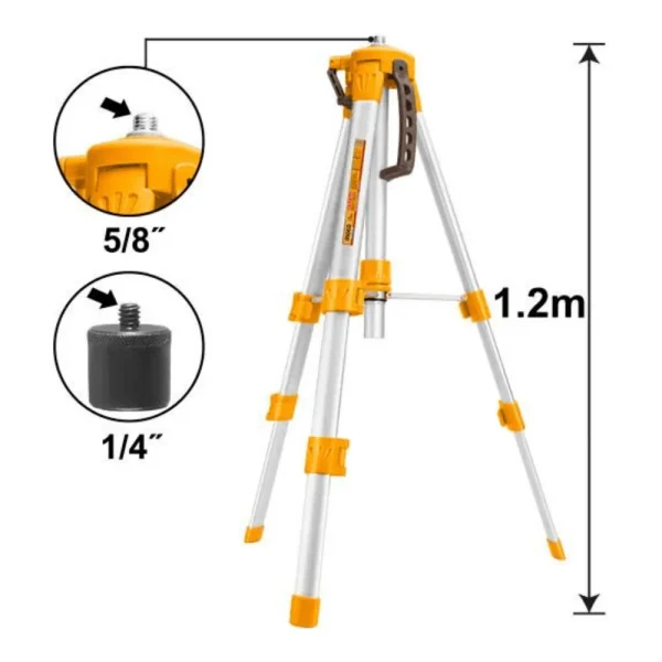 Trépieds pour niveaux laser 1,2m