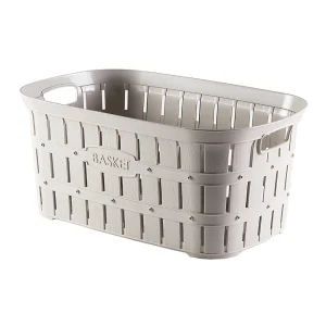 1040 Panier à linge ajouré rose 20L