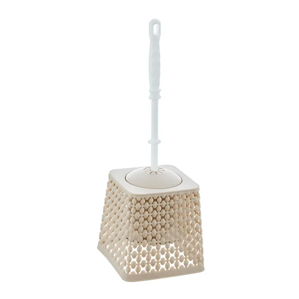 Brosse WC plastique effet tresses