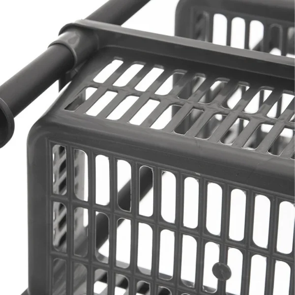 Étagère de rangement slim 4 niveaux avec roulettes 50 x 19.5 x 82 cm – Image 3