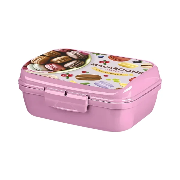 Boîte à déjeuner décorative 1L pour enfants avec couvercles à clip – Image 2