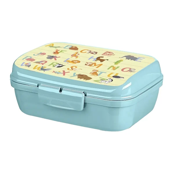 Boîte à déjeuner décorative 1L pour enfants avec couvercles à clip