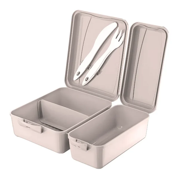 Ensemble de 2 boîtes à déjeuner 1300 ml avec couvercles à clip – Image 2