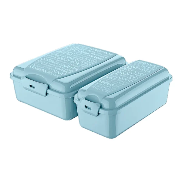 Ensemble de 2 boîtes à déjeuner 1300 ml avec couvercles à clip – Image 3