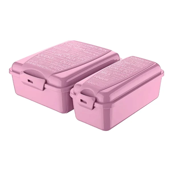 Ensemble de 2 boîtes à déjeuner 1300 ml avec couvercles à clip – Image 5