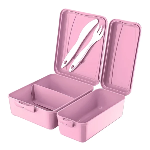 Ensemble de 2 boîtes à déjeuner 1300 ml avec couvercles à clip – Image 6