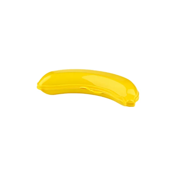 Étui banane 500 ml en plastique rigide avec fermeture à clip