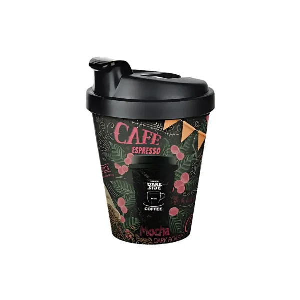 Gobelet à café isotherme 400 ml avec fermeture à clip – Image 2