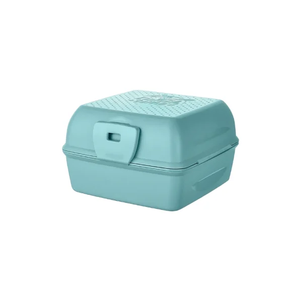 Boîte à déjeuner compartimentée avec cuillère et fourchette intégrées – Image 4