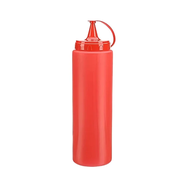 Bouteille à sauce 1L avec bec verseur et bouchon relié – Image 2