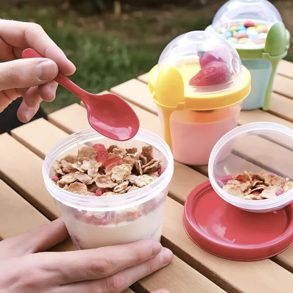 Boîte à déjeuner 500 ml avec couvercle et cuillère – Image 6