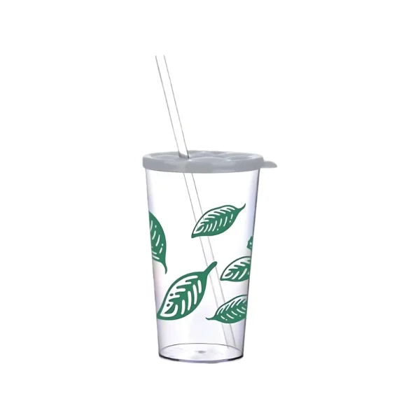 Gobelet 700 ml avec fermeture et paille réutilisable – Image 5